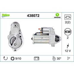 Motorino di avviamento VALEO ORIGINS NEW VALEO 438072