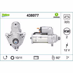 Indice: VAL438077. Morsetto: NO. Numero del Produttore: 438077. N° denti: 11. N° fori: 3. Peso [kg]: 3,88. Posizione /grado:  ...