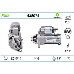 Motorino di avviamento VALEO ORIGINS NEW VALEO 438079