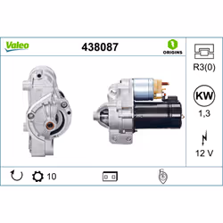 Indice: VAL438087. Morsetto: NO. Numero del Produttore: 438087. N° denti: 10. N° fori: 3. Peso [kg]: 3,23. Posizione /grado:  ...
