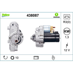 Motorino di avviamento VALEO 438087