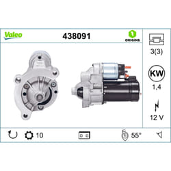 Motorino di avviamento VALEO ORIGINS NEW VALEO 438091