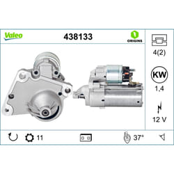 Motorino di avviamento VALEO 438133