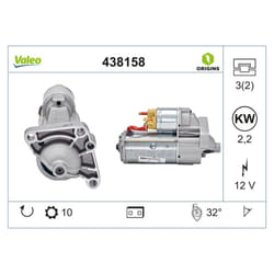 Motorino di avviamento VALEO ORIGINS NEW VALEO 438158