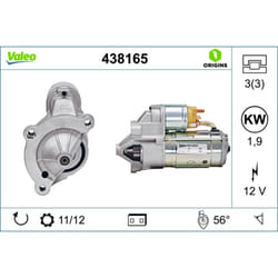 Motorino di avviamento VALEO ORIGINS NEW VALEO 438165