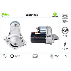 Motorino di avviamento VALEO 438183
