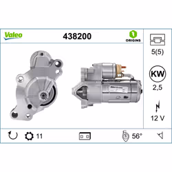 Indice: VAL438200. Morsetto: NO. Numero del Produttore: 438200. N° denti: 11. N° fori: 5. N° fori filettati: 5. Peso [kg]: 4, ...