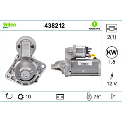 Motorino di avviamento VALEO ORIGINS NEW VALEO 438212