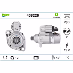 Indice: VAL438226. Morsetto: NO. Numero del Produttore: 438226. N° denti: 12. N° fori: 2. Peso [kg]: 3,66. Posizione /grado:  ...
