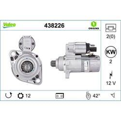 Motorino di avviamento VALEO ORIGINS NEW VALEO 438226