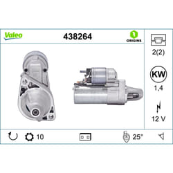 Motorino di avviamento VALEO ORIGINS NEW VALEO 438264