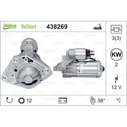 Motorino di avviamento VALEO 438269