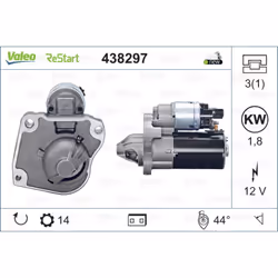 Equipaggiamento veicolo: per veicoli con funzione di start-stop. Indice: VAL438297. Morsetto: NO. Numero del Produttore: 4382 ...