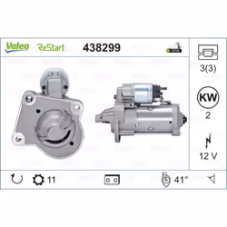 Equipaggiamento veicolo: per veicoli con funzione di start-stop. Indice: VAL438299. Morsetto: NO. Numero del Produttore: 4382 ...