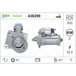 Motorino di avviamento VALEO 438299