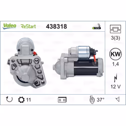 Equipaggiamento veicolo: per veicoli con funzione di start-stop. Indice: VAL438318. Morsetto: NO. Numero del Produttore: 4383 ...