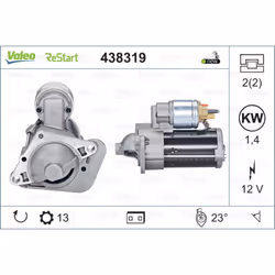 Equipaggiamento veicolo: per veicoli con funzione di start-stop. Indice: VAL438319. Morsetto: NO. Numero del Produttore: 4383 ...