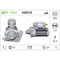 Motorino di avviamento VALEO 438319
