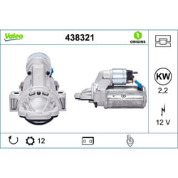 Motorino di avviamento VALEO ORIGINS NEW VALEO 438321