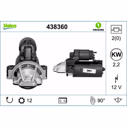 Flangia-ø [mm]: 89. Indice: VAL438360. Numero del Produttore: 438360. N° denti: 12. N° fori: 2. Peso [kg]: 3,96. Posizione /g ...
