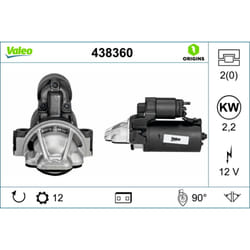 Motorino di avviamento VALEO 438360