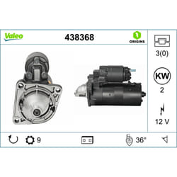 Motorino di avviamento VALEO ORIGINS NEW VALEO 438368