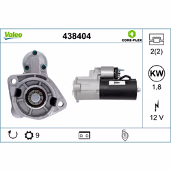 Indice: VAL438404. Numero del Produttore: 438404. N° denti: 9. N° fori: 2. N° fori filettati: 2. Peso [kg]: 5,22. Potenza mot ...