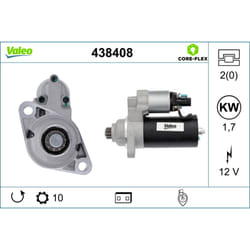 Motorino di avviamento VALEO 438408