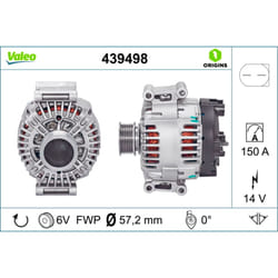 Alternatore, generatore VALEO 439498