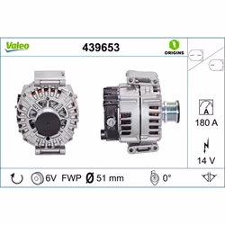 Alternatore-corrente carica [a]: 180. Articolo complementare/info integrativa: con regolatore integrato. Indice: VAL439653. N ...