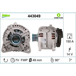 Alternatore trifase VALEO 443049