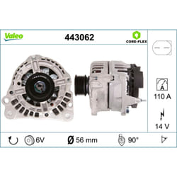 Alternatore trifase VALEO 443062