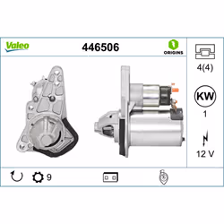 Flangia-ø [mm]: 70. Indice: VAL446506. Numero del Produttore: 446506. N° denti: 9. N° fori: 4. N° fori filettati: 4. Peso [kg ...