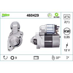 Motorino di avviamento VALEO 460429