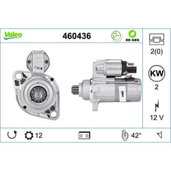 Motorino di avviamento VALEO 460436