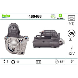 Motorino di avviamento VALEO 460466
