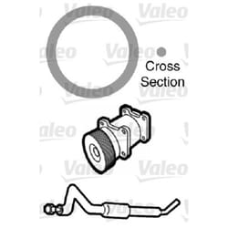 Guarnizione, tubo del refrigerante VALEO 509743