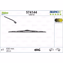 Tergicristallo per parabrezza VALEO 574144, Silencio VM19 Lunghezza 630mm, anteriore, 1 Pezzo - Vista aggiuntiva 4
