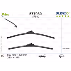 Asse di sviluppo: Davanti. Indice: VAL577980. Lato di montaggio: Sinistra/Destra. Linea: Silencio. Lunghezza [mm]: 650/400. M ...
