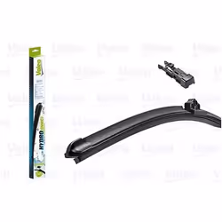Spazzola tergi; VALEO; HYDROCONNECT; 600 anteriore Senza telaio per veicolo con guida a Sx 24 Fissaggio a gancio; per OPEL, F ...
