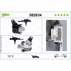 Lavacristalli, motore del tergicristallo VALEO 582634 - Vista aggiuntiva 5