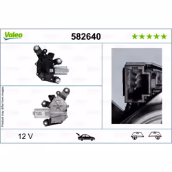 Lavacristalli, motore del tergicristallo VALEO 582640 - Vista aggiuntiva 5