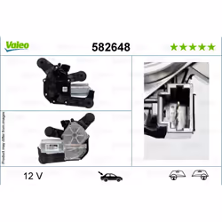 Lavacristalli, motore del tergicristallo VALEO 582648 - Vista aggiuntiva 5