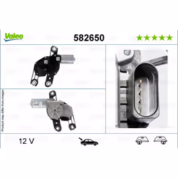 Lavacristalli, motore del tergicristallo VALEO 582650 - Vista aggiuntiva 5