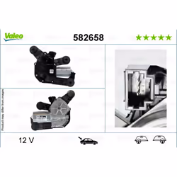Lavacristalli, motore del tergicristallo VALEO 582658 - Vista aggiuntiva 5