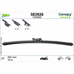 Adattatore: PY. Asse di sviluppo: Davanti. Indice: VAL583926. Lato di montaggio: Sinistra/Destra. Linea: Canopy. Lunghezza [m ...