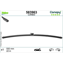 Tergicristallo per parabrezza VALEO Canopy 583963 550mm, anteriore, 1 Pezzo