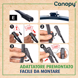 Tergicristallo per parabrezza VALEO Canopy 583963 550mm, anteriore, 1 Pezzo - Vista aggiuntiva 6