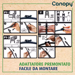 Tergicristallo per parabrezza VALEO Canopy 583976 600mm, anteriore, 1 Pezzo - Vista aggiuntiva 6