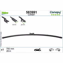 Adattatore: PY. Asse di sviluppo: Davanti. Indice: VAL583991. Lato di montaggio: Sinistra/Destra. Linea: Canopy. Lunghezza [m ...